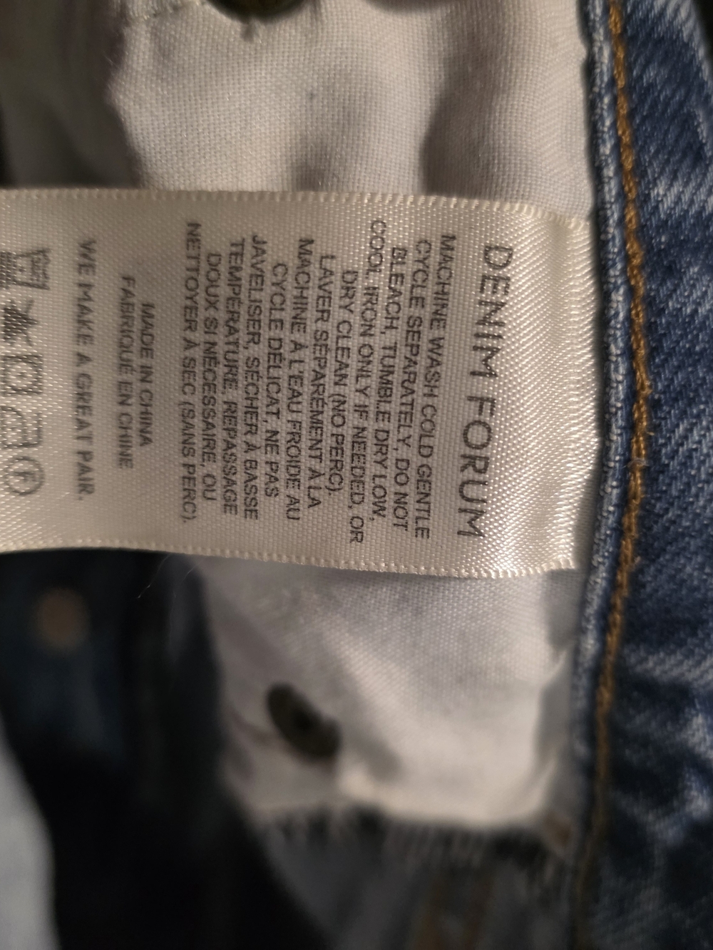 Denim Forum The Patti Mid Rise Straight Jeans 31 Light Wash Distressed Hem - Picture 9 of 10